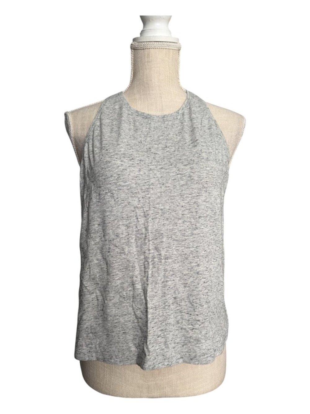CALIA by Carrie Underwood Gray Heather Crop Tank Top Size M